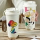 thumbnail image 5 of Taza térmica periférica de acero inoxidable con forma de corazón para mujer, taza de café de gran capacidad, con pajita, regalo, 5 of 6