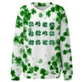 thumbnail image 2 of Xuyuer Women's Round Neck St. Patrick's Day Printed Long Sleeve Shirts Sweatshirt - Festive Holiday Graphic Pullover Top for Seasonal Parties, Gift Exchanges and Cozy Spring Summer Wear, 2 of 5