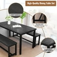 thumbnail image 3 of LinkRomat 43 Inch Dining Table Set for 4, Kitchen Table and Chairs Set, Small Dinette Table Set for Apartment or Dining Room, 3 of 8