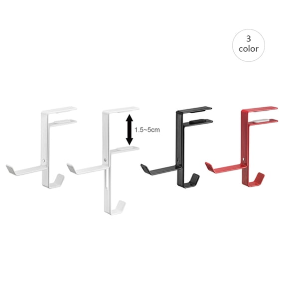 GOOHOCHY Under Desk Gaming Headset Stand Adjustable Metal Hook for Headset Hanging