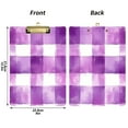 thumbnail image 5 of FORMRS Acrylic Clipboard with Low Profile Clip Standard A4 Letter Size, 12.5" x 9", Purple and White Pattern, 5 of 8