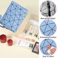 thumbnail image 4 of Bolsa de maquillaje de estilo Simple, bolsa de maquillaje con timbre de PU, bolsa de artículos de tocador de mano, bolsa de almacenamiento portátil para Fitness, 4 of 5
