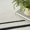 thumbnail image 2 of Nourison Essentials Indoor/Outdoor Ivory/Black 4' x 6' Area Rug, (4x16), 2 of 9
