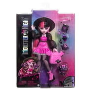 Monster High Draculaura Fashion Doll with Pet Bat-Cat Count Fabulous and Accessories