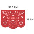 thumbnail image 4 of Papel picado | Guirnaldas | enramado | 5 tiras de 5 metros | diseño de destellos tricolor con colores vibrantes | colores verde, blanco y rojo | decoración de papel picado (Plástico), 4 of 6