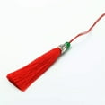 thumbnail image 6 of U8MO 3.5‘’ Ice Silk Jade Bead Tassel Trim Craft Jewelry Making DIY Pendant 31 Colors-9# black, 6 of 6