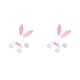 thumbnail image 4 of Sonducket Sexy Rabbit Ear Hairhoop Collar accesorios para el hogar accesorios de Cosplay multifuncional Lady Bunny disfraz blanco + rosa claro Blanco+Rosa Claro 2piezas, 4 of 6