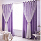 thumbnail image 2 of Cortina Lisa Diseño Estrella Modelo Morado, 2 of 4