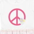 thumbnail image 4 of Inktastic Peace Sign Cute Daisy Flowers Girls Toddler Dress, 4 of 5
