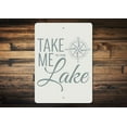 thumbnail image 1 of Lake Compass Novelty Decor, Metal Wall Sign - 10x14 Inches, 1 of 4