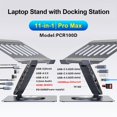 thumbnail image 2 of Estación de acoplamiento para ordenador portátil HC 11 en 1, USB C, para MacBook Pro/Air, 2 of 9