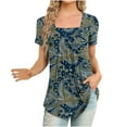 thumbnail image 1 of Birdeem T-Shirt Décontracté à Manches Courtes Imprimé Mode pour Femmes, 1 of 1