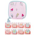 thumbnail image 3 of Earbud Case Cartoon Print Mini Multi-purpose Earphone Carrying Case Coin Bag, 3 of 10
