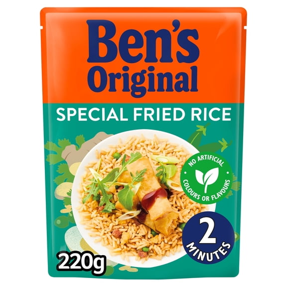 Ben's Original Special Fried Microwave Rice 220g, Imported from Britain
