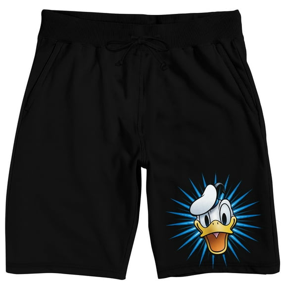 Disney Classic Characters Donald Duck vintage Lounge short on Black Adult-3XL