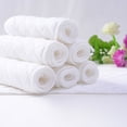 thumbnail image 5 of 10 Pack Muslin Baby Burp Cloths Large 18 x 7 Inches Cotton Baby Burp Rags Cute Baby Towel and Washcloths Face Towels 6 Layers Absorbent for Baby Infant Shower, White, 5 of 9