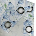 thumbnail image 4 of Ambesonne Floral Grommet Curtain, Blue Tender Romantic Flowers, 50"x63", Pale Sky Blue Green and White, 4 of 5