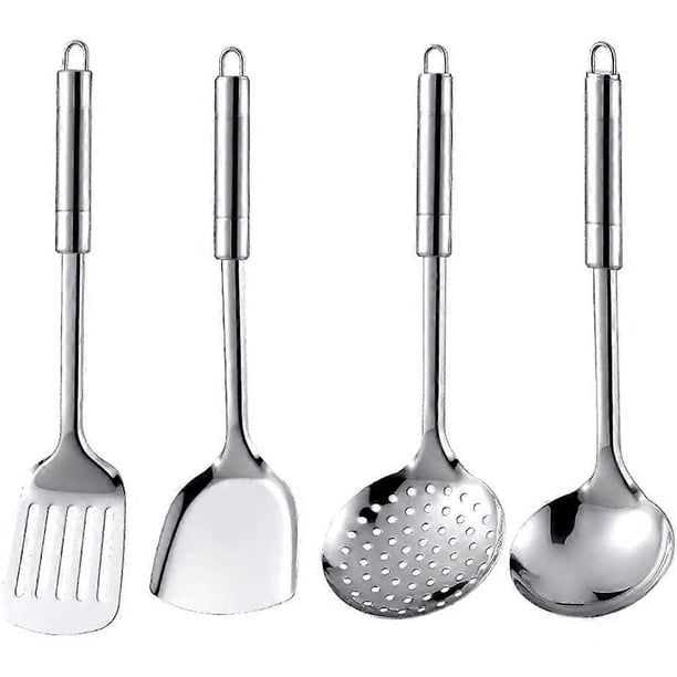 Stainless Steel Kitchen Utensils Set - 4 Piece Cookware - Kitchen Utensils Cookware Set
