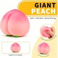 thumbnail image 5 of Peach Squishy, Jumbo Squeezy Fruit Stress Ball, Slow Rise Squishies, Soft Desk Decor(Yellow), 5 of 6