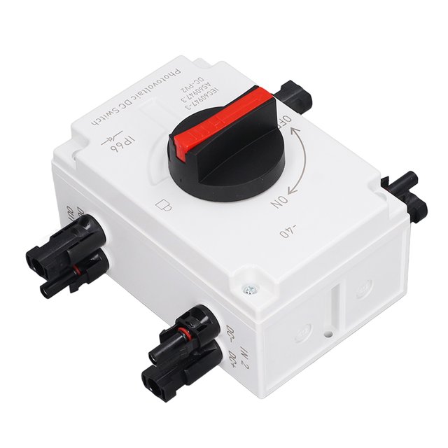 Interruptor de aislamiento de CC fotovoltaico 4P interruptor de transferencia de conmutación de carga solar retardante de llama DC1000V para solar conectado a la red ANGGREK Otros