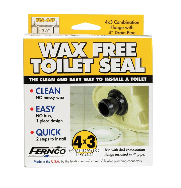 Fernco Inc 3in. x 4 in. Wax Free Toilet Seal FTS4CF