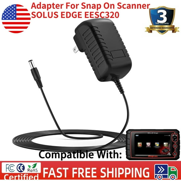 AC DC Power Supply Charger Adapter for Snap On Scanner SOLUS EDGE EESC320