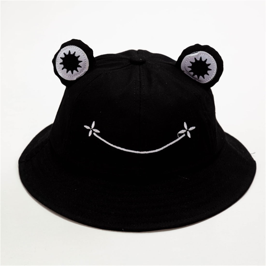 GLOGLOW Casual Bucket Hat Embroidery Lettering Bucket Hat Casual Style Outdoor Bucket Hat