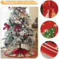 thumbnail image 4 of dinii Christmas Tree Skirt 36 Inch Xmas Pine Trees Soft Holiday Decoration (Red & Green) TS31-36, 4 of 6
