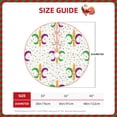 thumbnail image 4 of Bingfone Christmas Tree Skirt Mat Christmas Decoration Interior 48"-Mardi Gras Carnival1, 4 of 8