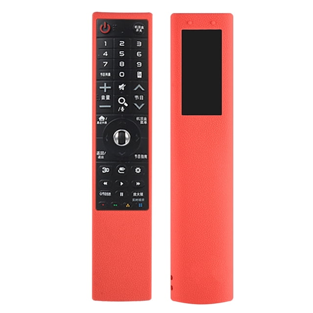 Funda protectora de silicona a prueba de polvo y golpes para control remoto de TV LG AN MR700, color rojo