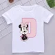 thumbnail image 3 of Camisetas de algodón para niños de Minnie con combinación de letras de la A a la Z y nombres, ropa de dibujos animados de Disney Kawaii, camisetas para niños y niñas, camisetas casuales, 3 of 5