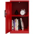 thumbnail image 3 of Space Solutions 2 Shelf Mini No Assembly Metal Storage Locker Cabinet Lava Red, 3 of 7