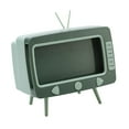 thumbnail image 2 of Sostenedor del tejido Forma De TV Caja De Pañuelos Soporte Para Teléfono Móvil Servilletero De Pañuelos De Escritorio Verde Verde Fanmusic Sostenedor del tejido, 2 of 7