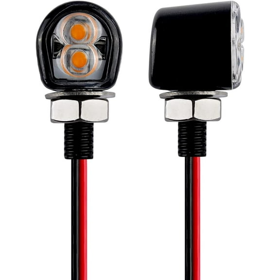 mini led turn signals motorcycle blinkers dirt bike Rear front turn signals universal bullet signal lights suitable for honda harley suziki motorcycles (TURN02)