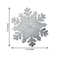 thumbnail image 4 of BalsaCircle 6 Silver 18" Snowflake Design Round Vinyl PLacemats Wedding Party Decorations, 4 of 8