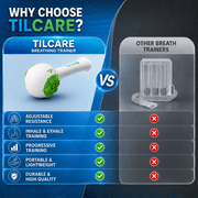Tilcare Food-grade Materials Adjustable Resistance Respiratory Tool Kegel Exerciser, White, Green