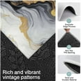 thumbnail image 3 of Black White Gold Marble Pattern Kitchen Rugs Sets Of 3,Kitchen Runner Rugs Non Skid Washable,Decorative Kitchen Floor Mats for Kitchen,Sink,Laundry,17"x30"+ 17"x47" + 17"x59", 3 of 6