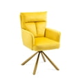 thumbnail image 5 of Cozy Accent Chair Swivel Home Office Chair Upholstered Living Chair Ergonomic Design Stylish Single Sofa Chair with Durable Metal Legs for Club,Home,Office, 5 of 6