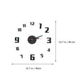 thumbnail image 2 of Soimiss Black Acrylic Wall Hanging Clock Silent Sweep Second Hand Simple Fashion Time Display, 2 of 8