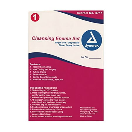 Dynarex Cleansing Enema Set Disposable Colon Cleansing Kit (Best Enema To Clean Colon)