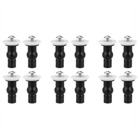 

12 Pack Toilet Screws Toilet Hinges Bolt Expanding Rubber Top Nuts Screw Fixings Fix WC Blind Hole Fittings