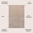 thumbnail image 3 of JONATHAN Y SCANDINAVIAN 8 x 10 Area Rug, Odense Minimalist Angle Geometric - Light Taupe, SCN101C-8, 3 of 11