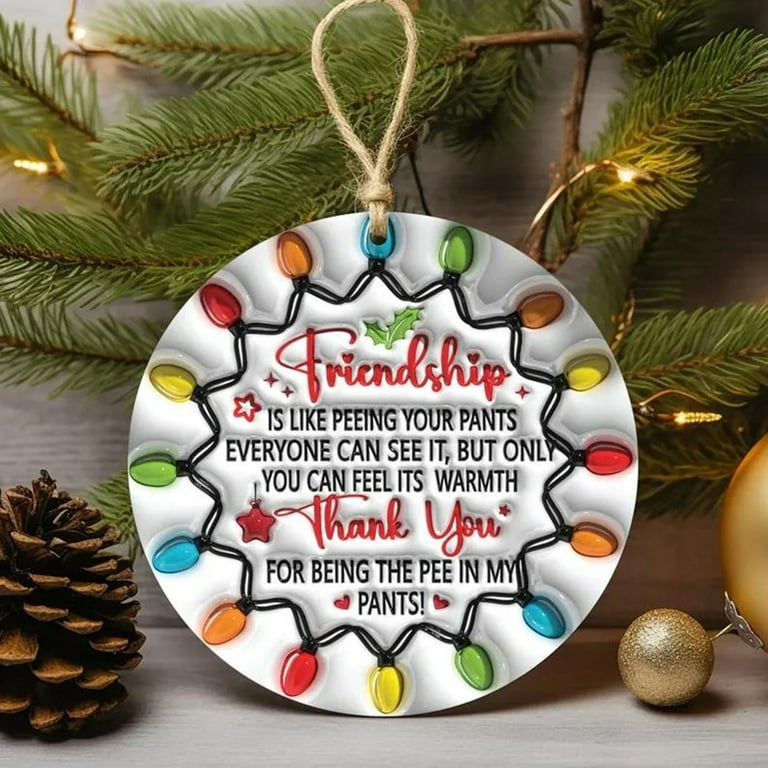 Neighbor Gifts Christmas Ornaments - Funny Friend Bff, Bestie Neighbor,  Ornament Gift - Christmas, Birthday Gifts For Neighborhood, Friends, Women  - Christmas Tree Decoration Ceramic Ornament - Temu