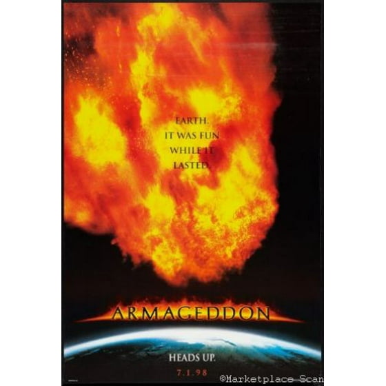 armageddon movie poster 24x36 walmart com