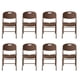 thumbnail image 1 of Set 8 Sillas Plegables Reforzadas 120kg Acero Polietileno Comedor Hogar Eventos Color Café Ratán., 1 of 5