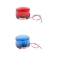 thumbnail image 1 of S SERENABLE 2 Pieces/Pack 24V Warning Beacon Lights, Red/Blue, Perfect for Factory Workshop, Automation Machines and Emergency Occasions, 1 of 9