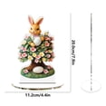 thumbnail image 2 of Xihbxyly Adorno de Conejito de Pascua, Adorno Acrílico Hueco, Pintado a Mano, con Ambiente Festivo, Ideal para Centro de Mesa de Oficina, Material Duradero, Juego de 1 Pieza., 2 of 5