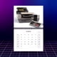 thumbnail image 5 of Popular!Calendario de escritorio 2025,12 calendario de pared mensual con patrones variados, fácil de colgar, 5 of 7