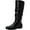 Black, variant on STYLE & COMPANY Womens Black Side Gore Comfort Kelimae Block Heel Zip-Up Riding Boot 7.5 M WC