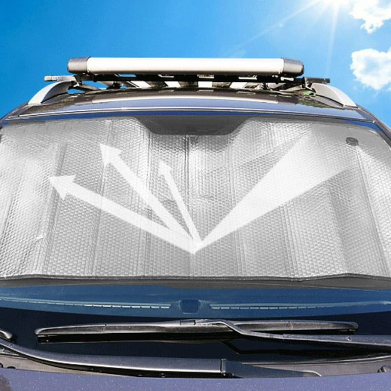 Car Foldable Windshield Sunshade Auto Front Window Sun Shield Cover  Aluminum Foil Reflective Sun Shield Block Uv Ray Car Window Sun Visor  Protector